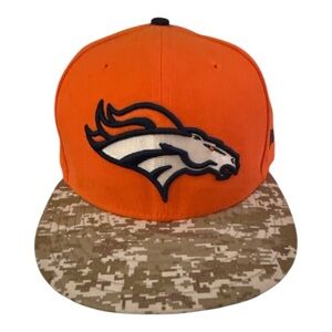 59FIFTY Denver Broncos Salute to Service Fitted Hat 7 3/8 New Era NFL NWOT